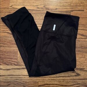 Zella 7/8 length black leggings subtle shimmer, Large.